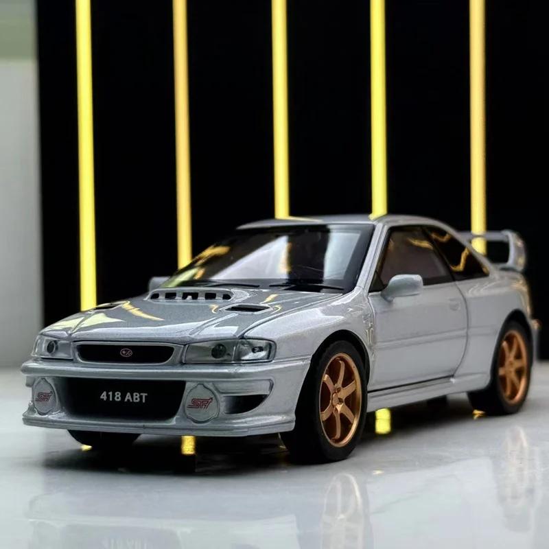 1/32 Subaru Impreza WRX STI Alloy Sports Car Model Diecasts Metal Racing Vehicles Car Model Simulation Sound Light Kids Toy Gift