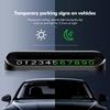Alloy Car Card Phone Number Plate Temporary Parking Card Plate For Mercedes Benz AMG C180 C300 W124 W176 W177 C200 C260 GLC CLE BF1