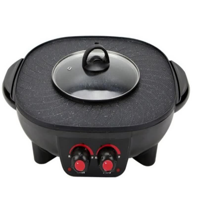 Oeny Dual Temp Control Electric Hotpot & Grill