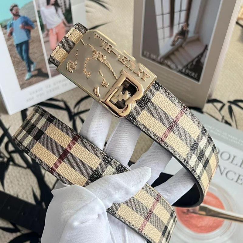 Klassischer Herren-Doppelseitiger Geprägter Rindsledergürtel mit Glatter Schnalle - Vielseitig für Business oder Freizeit