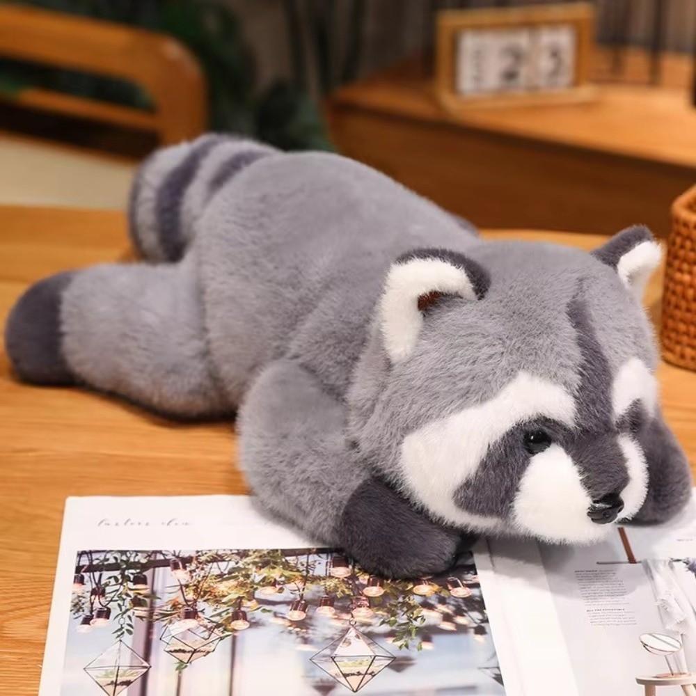 Süßes Weiches Flauschiges Tier Panda Waschbär Bodenkissen Liegende Haltung Bär Simulationstier Kindergeschenke Geschenke