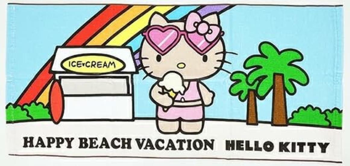 

Sanrio Face Towel Ice светло-синий