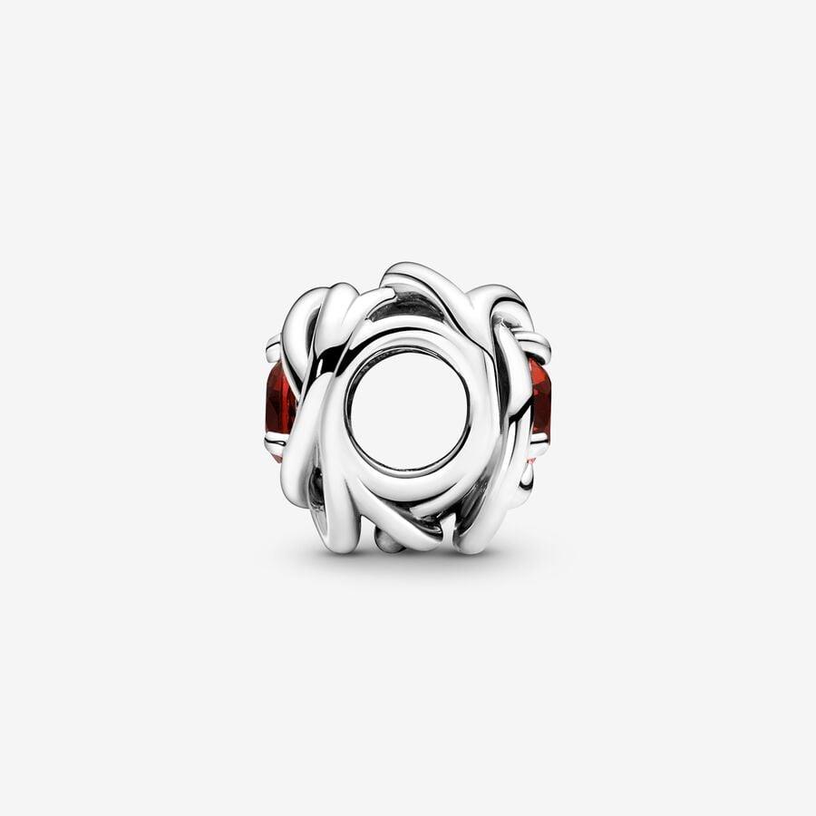 Pandora Eternity Circle Charm mit Geburtsstein für Januar