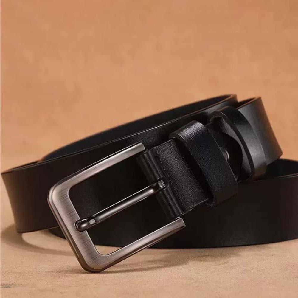 Retro PU Leather Belt Texture Jeans Waistband Fashion Men Wide Belt  Ornament