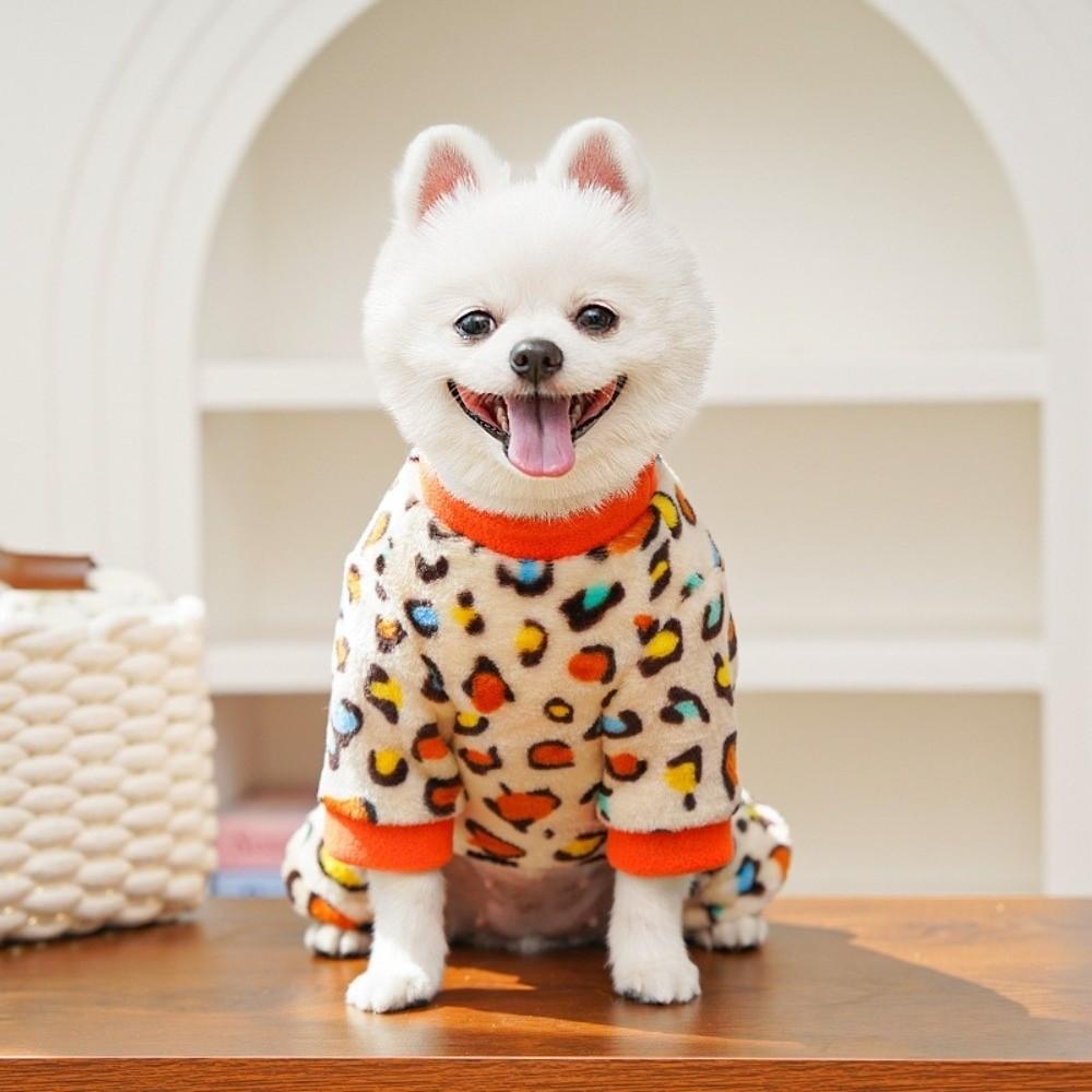 Soft Dog Four Legged Coat Thickened Winter Warm Dog Clothes  Daily Wear