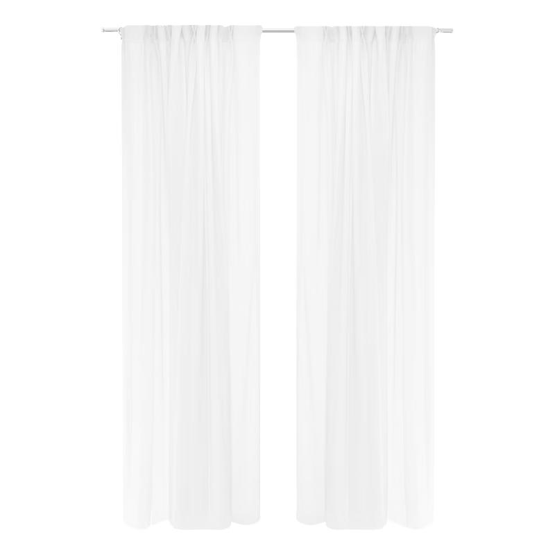 Mercury Home Textiles Jacquard Privacy Sheer Curtain