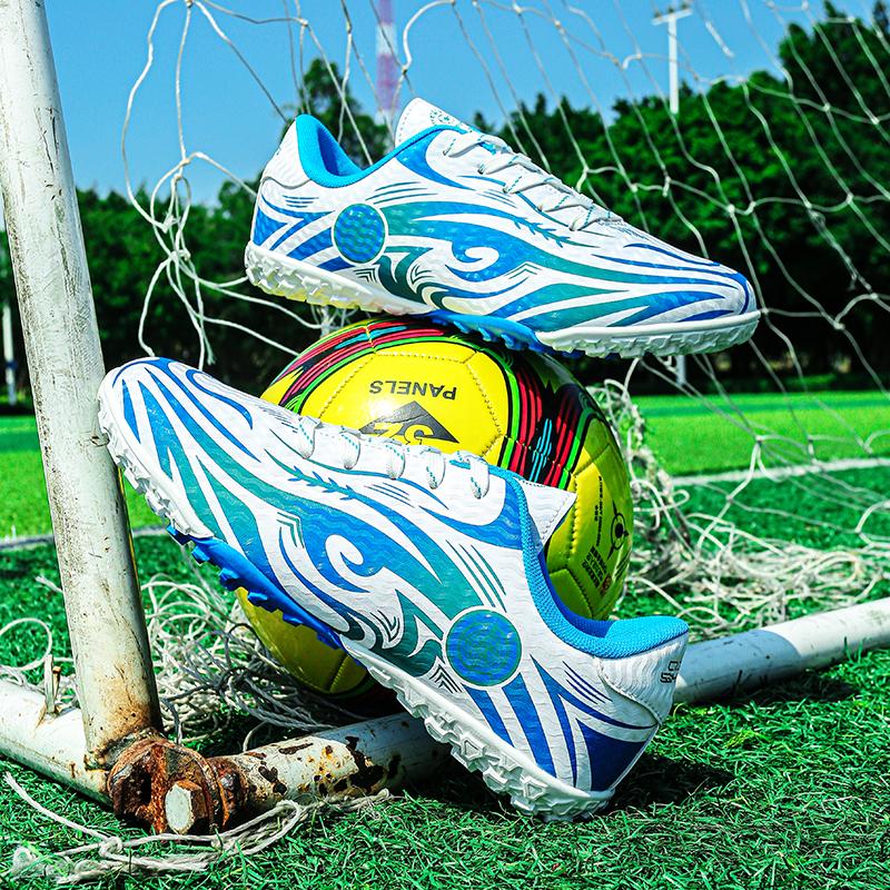 Society Football Cleats Tf/Fg Soccer Shoe Man Football Boots Professional Non-Slip Training Cleat Artificial Grass Sport Sneaker