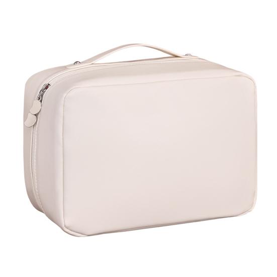 Travel Makeup Bag Portable Open Flat Toiletry Bag Waterproof Large Capacity Cosmetic Organizer for Women Business Trip Vacation Use