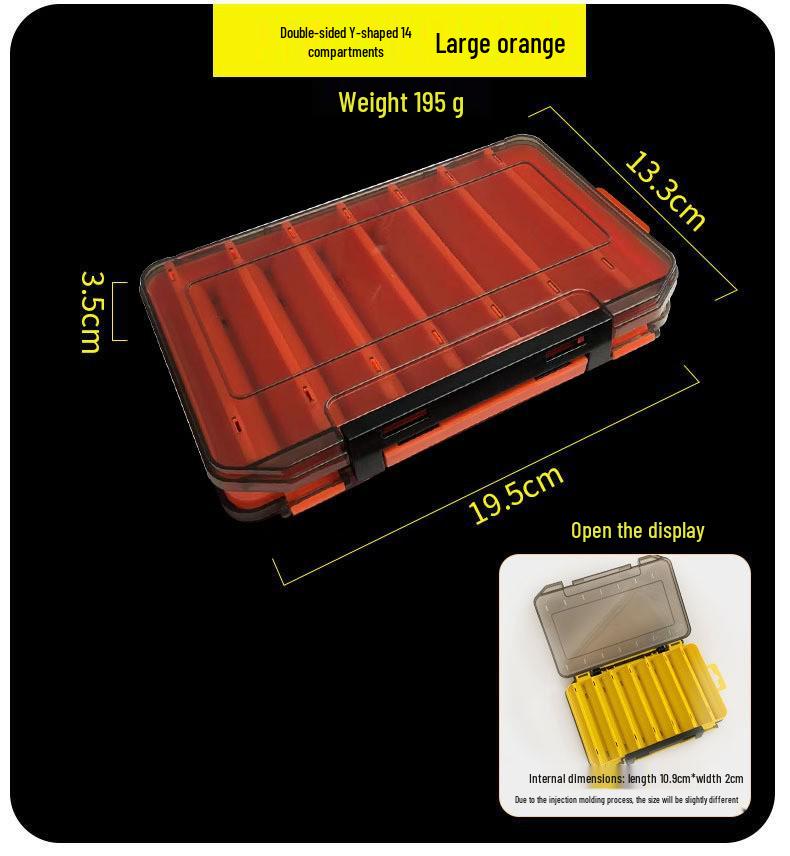 Double-Layer Fishing Lure Box - Tackle and Accessory Storage