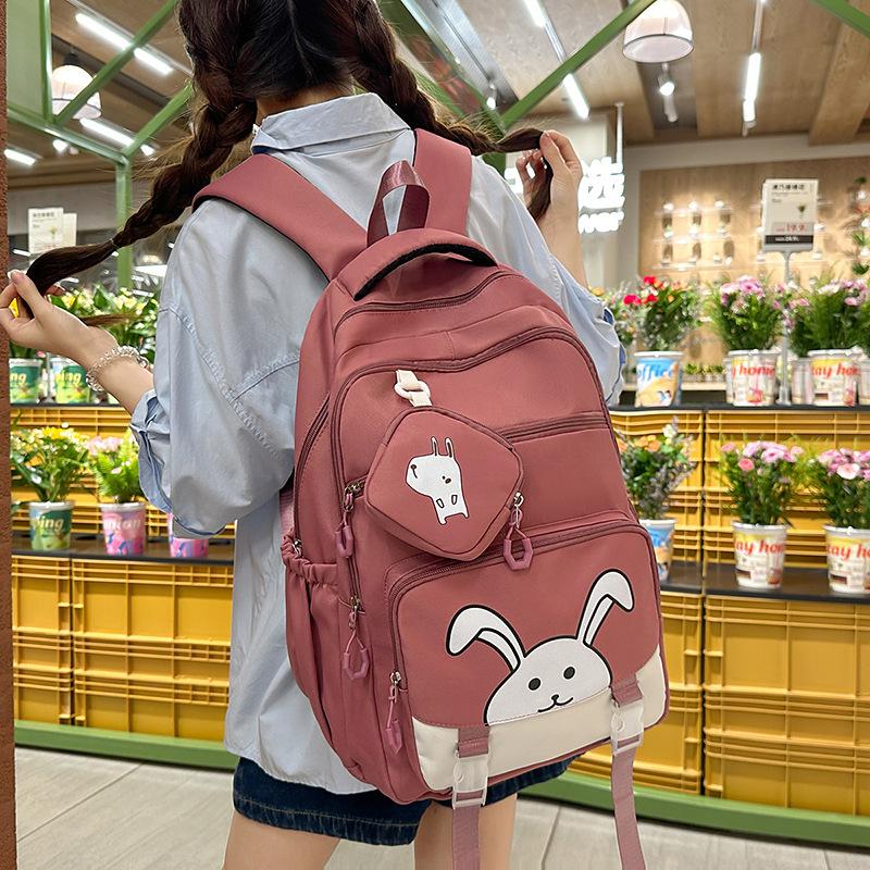 Schoolbag niche junior high school girls schoolbag ins style high value high school students backpack female college students design sense backpack