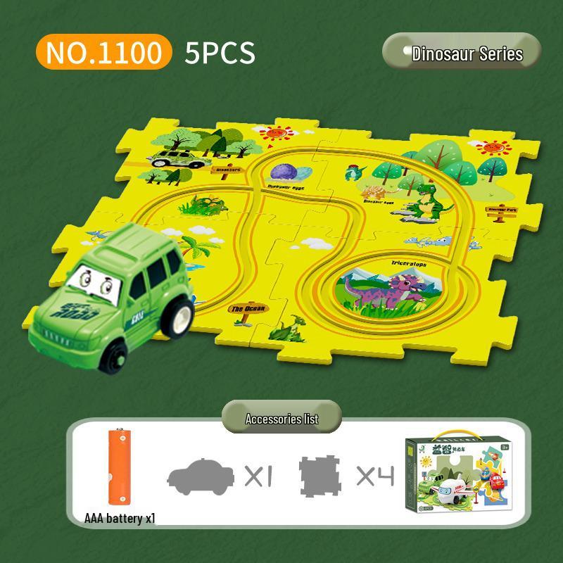 Hot-Selling DIY Electric Puzzle Car and City Map Toy for Children