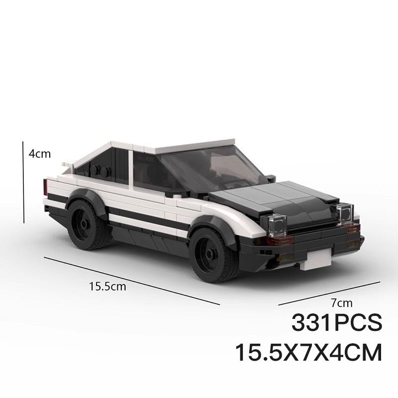 MOC Building Block Toy Assembly Boy Fengtian Corolla AE86 Speed Difficult 8 Grid Car