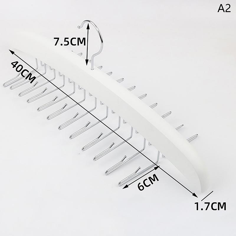

Вешалка для галстуков, 24 крючка, деревянный органайзер для галстуков, вешалка для верхней одежды, органайзер для ремней для шкафа, с улучшенным вращением на 360 градусов, ремни