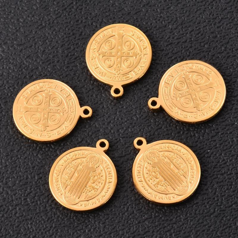 2Pcs Religious Stainless Steel  Mary   Charm Pendant Diy For Jewelry Makings Connectors Accessories