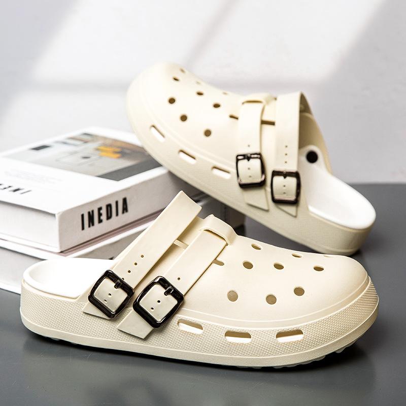 Neue EV Lochschuhe Outdoor Herren- und Damen-Sommer Dicksohlige Leichte Verschleißfeste Rutschfeste Strandschuhe