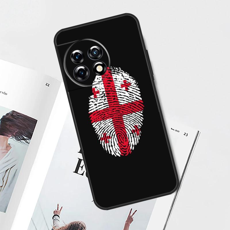 Georgia Flag Case For OnePlus Nord CE 5 3 4 Lite N20 N30 OnePlus 15 13 12 11 10 Pro 12R 13R 10T 13T Cover