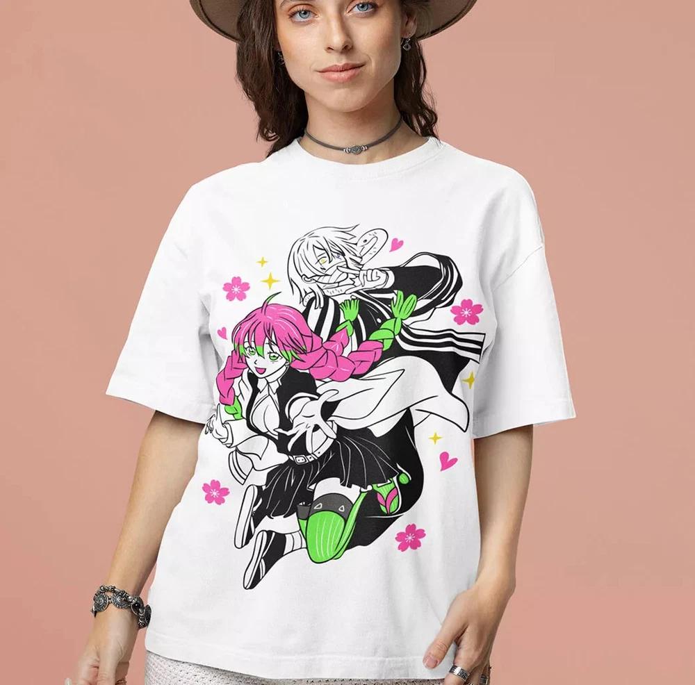 Mitsurii Kanroji TShirt Demon Slayer Kimetsu No Yaiba Kawaii TShirt White S