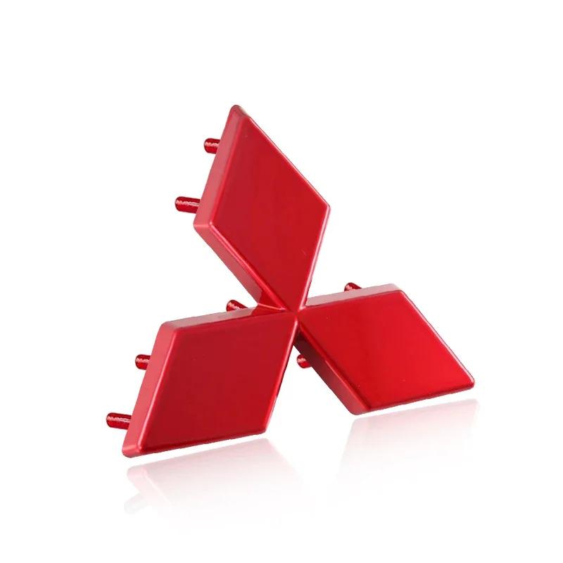 

1Pcs Car Front Hood Emblem Decoration Rear Trunk Badge For Mitsubishi Pajero Outlander L200 EVO Montero Lancer 9 10 EX червоний