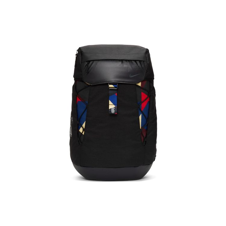 Nike Kyrie Series Flip-Top Large Capacity Polyester Basketball Backpack Unisex Backpack Black BA6156-010 Black