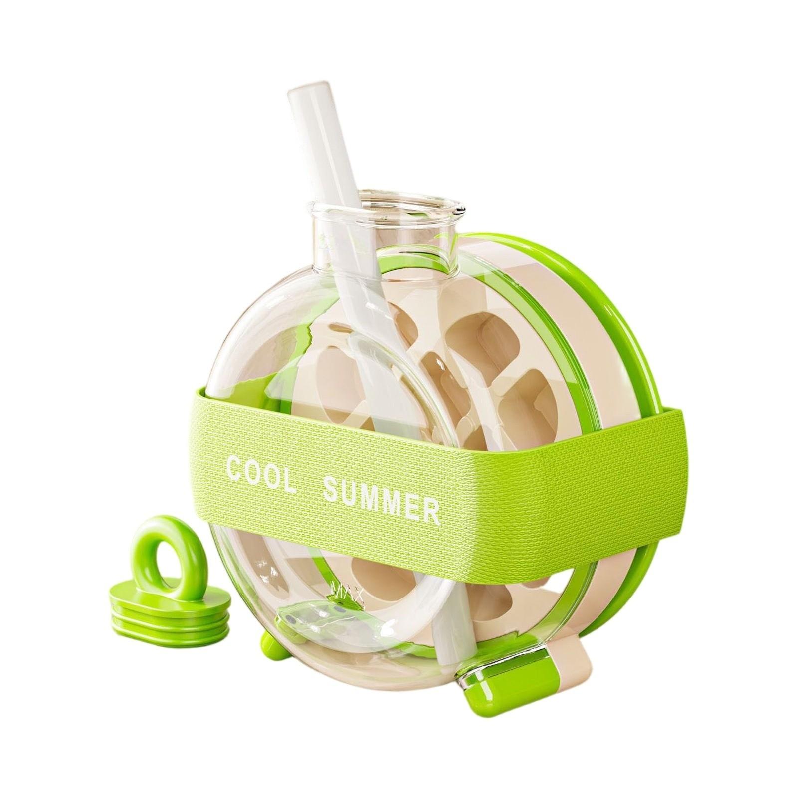 

Форма для приготовления еды на вынос для дома, контейнер для льда, пресс для стаканов с трубочкой, горшок для кёрлинга с функцией удаления льда One Size зелёный