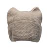 Cats Ear Knitted Hat Women Crochet Hat Warm Winter Hat Soft Crochet Hat Windproof Snow Hat for Women Outdoor Activity