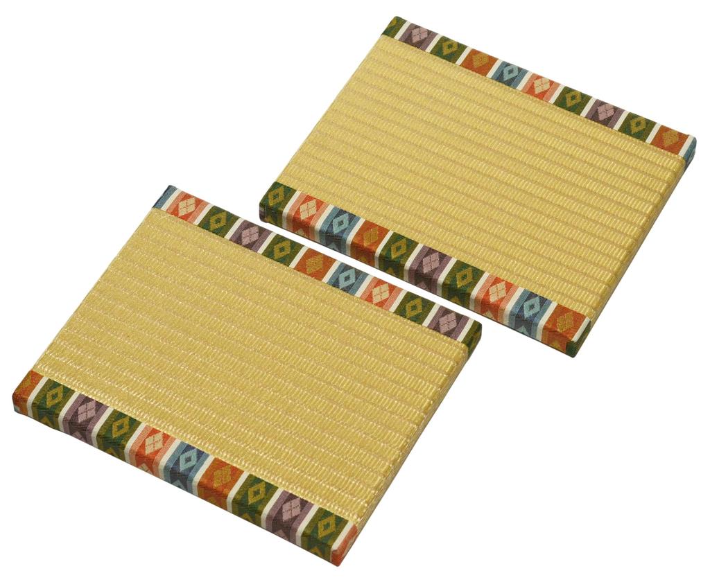 Luxury Tatami Stand That Shines In Brocade Imperial with Tatami Set of Thin 12mm Pedestal for Hina Dolls and Ornaments X Ancient Gold, ``Gold