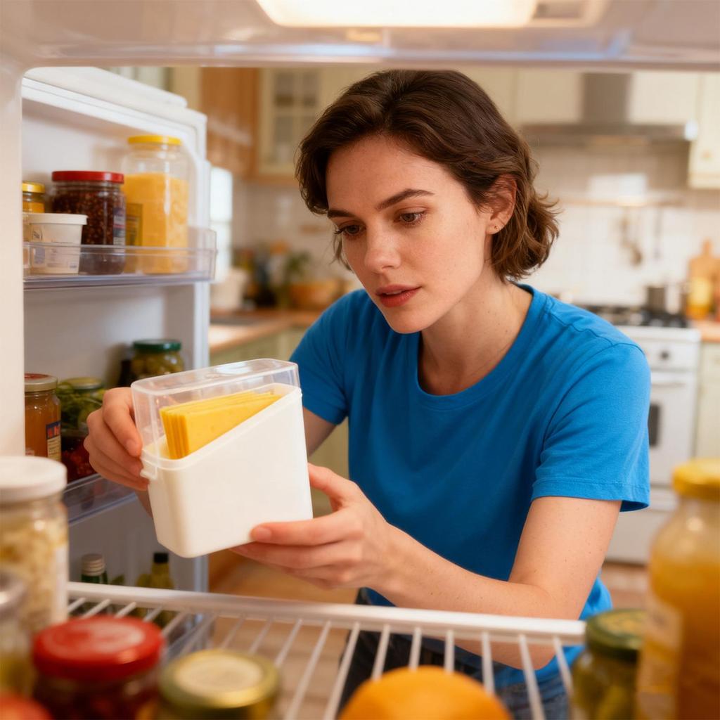 Käse Aufbewahrungsbox Auslaufsicher Rutschfest Organizer Halter mit Deckel Käsebehälter für Kühlschrank für Küche Zuhause Wohnheim Hotel