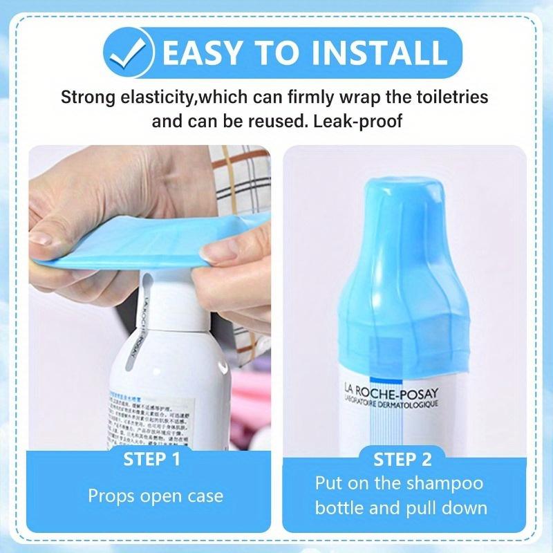 4pcs, Silicone Leak Proof Sleeves for Travel Container in Luggage, Reusable Accessory for Travel Toiletries Bag