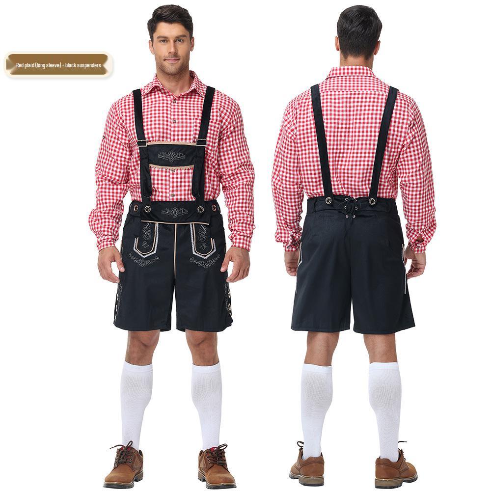 Traditional German Oktoberfest Men's Beer Festival Lederhosen