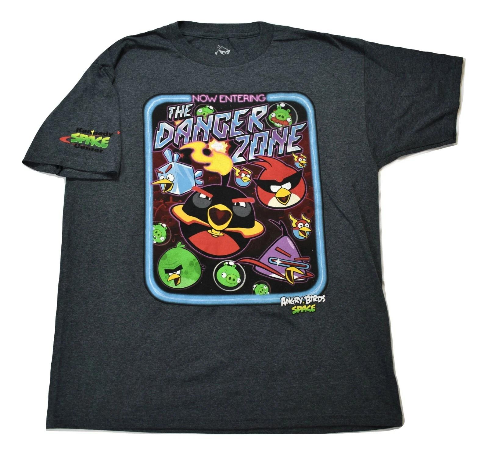 Angry Birds Space Youth Boys Now Entering The Danger Zone Shirt New XL L