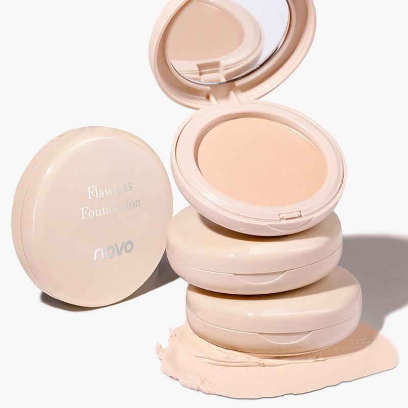 NOVO Light-Sensitive Flawless Foundation: Natural, Color-Rich, Adherent, Thin, Neutral, Student-Friendly.