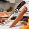 Forged Boning Knife Stainless Steel Chef Knife for Meat Bone Fish Fruit Kitchen Knife Cleaver Butcher Knife with Cover