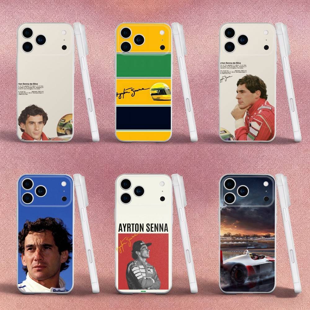 A-Ayrton Senna F1 Racing Phone Case For iPhone 17,16,15,14,13,12,X,XS,Pro,Max,Plus,E,Air,Mini with Magsafe Magnetic Liquid TPU