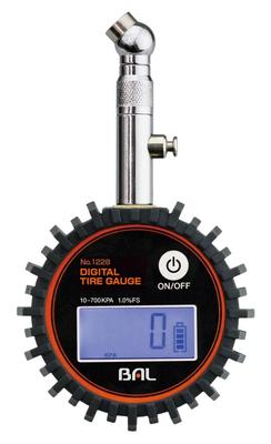 BAL (Ohashi Industries) Digital Tire Gauge for Passenger Cars and Motorcycles (10-700kPa) NO1228