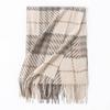 New sweet warm imitation cashmere scarf plaid student couple winter thickened warm scarf