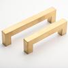 Modern Stainless Steel Square Pull Handle for Cabinets and Drawers