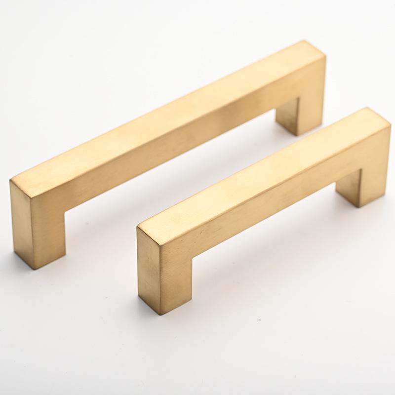 Modern Stainless Steel Square Pull Handle for Cabinets and Drawers