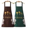 Waterproof and Oil-proof Kitchen Apron with Knife and Fork Design, Dirt-resistant and Thin for Summer Cooking. Perfect for Women.