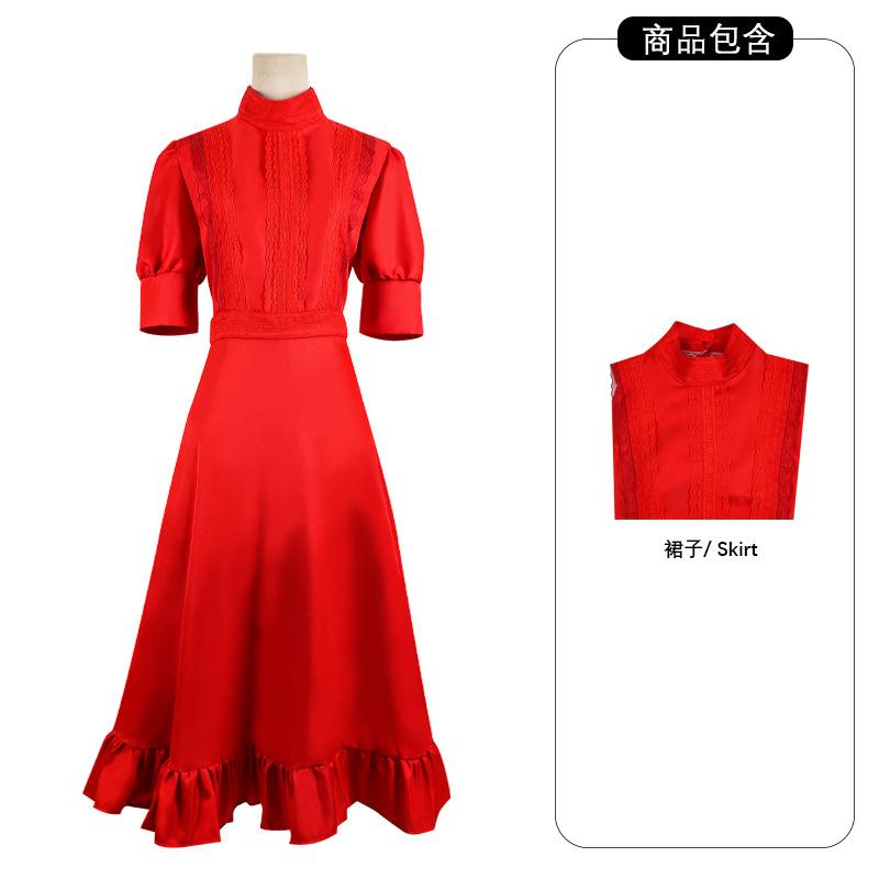 Американская драма want beads косплей одежда X приквел Жемчужное платье короткий рукав талия рыбий хвост косплей одежда S