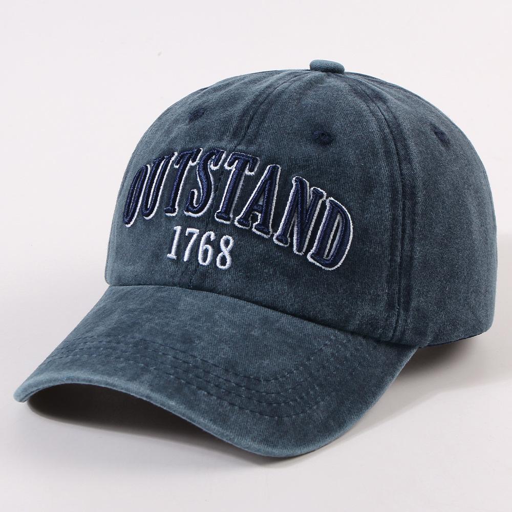 Washed Denim Old Baseball Hat Men's Retro Fashion American Gray Sun Protection Baseball Hat Summer Women