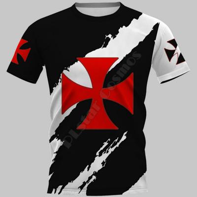 Sommerunivers Sport 3D-utskrift Tempelridder mote Uformell T-skjorte Herre Hip Hop Harajuku Uformelle topper