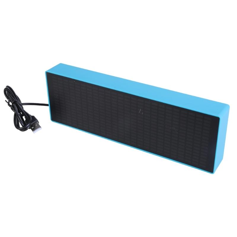 Music Spectrum Display 20 Dynamic Effects Voice Sensors Pickup Analyzers with Clock 384 LEDs 1624 Segment Rhythm Light