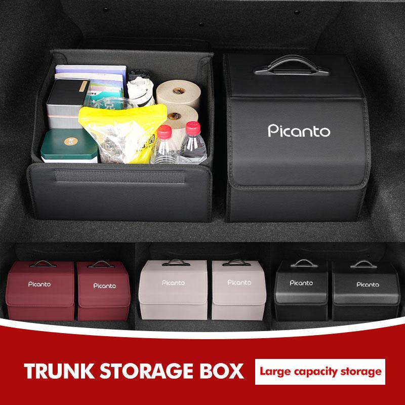 Car Organizer Trunk Storage Bag Stowing Tidying Emergency Box For KIA Niro Soul Stonic Picanto Proceed Sorento Cerato zpjm80