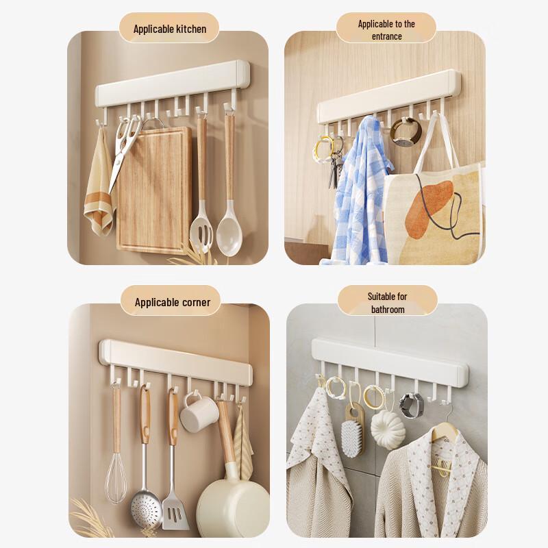 Danle Punch-Free Wall-Mounted Hook Organizer