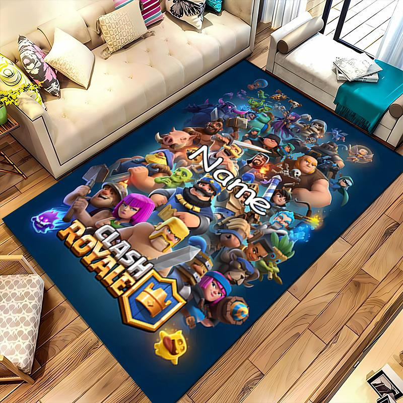 Custom Personalization Clash Royale Area Rug - Perfect For Kitchen, Bathroom,Laundry Room Decor Large Size Available,Gift All Seasons