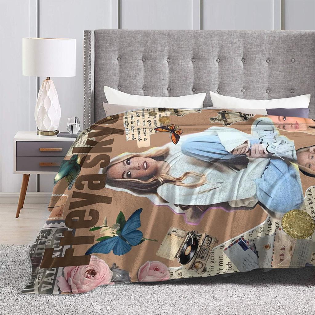 S-Freyas Skye British Singer Blanket Quality Warm Soft  Bedding Throws Winter Girls Boys Living Room Aesthetic Bedspread