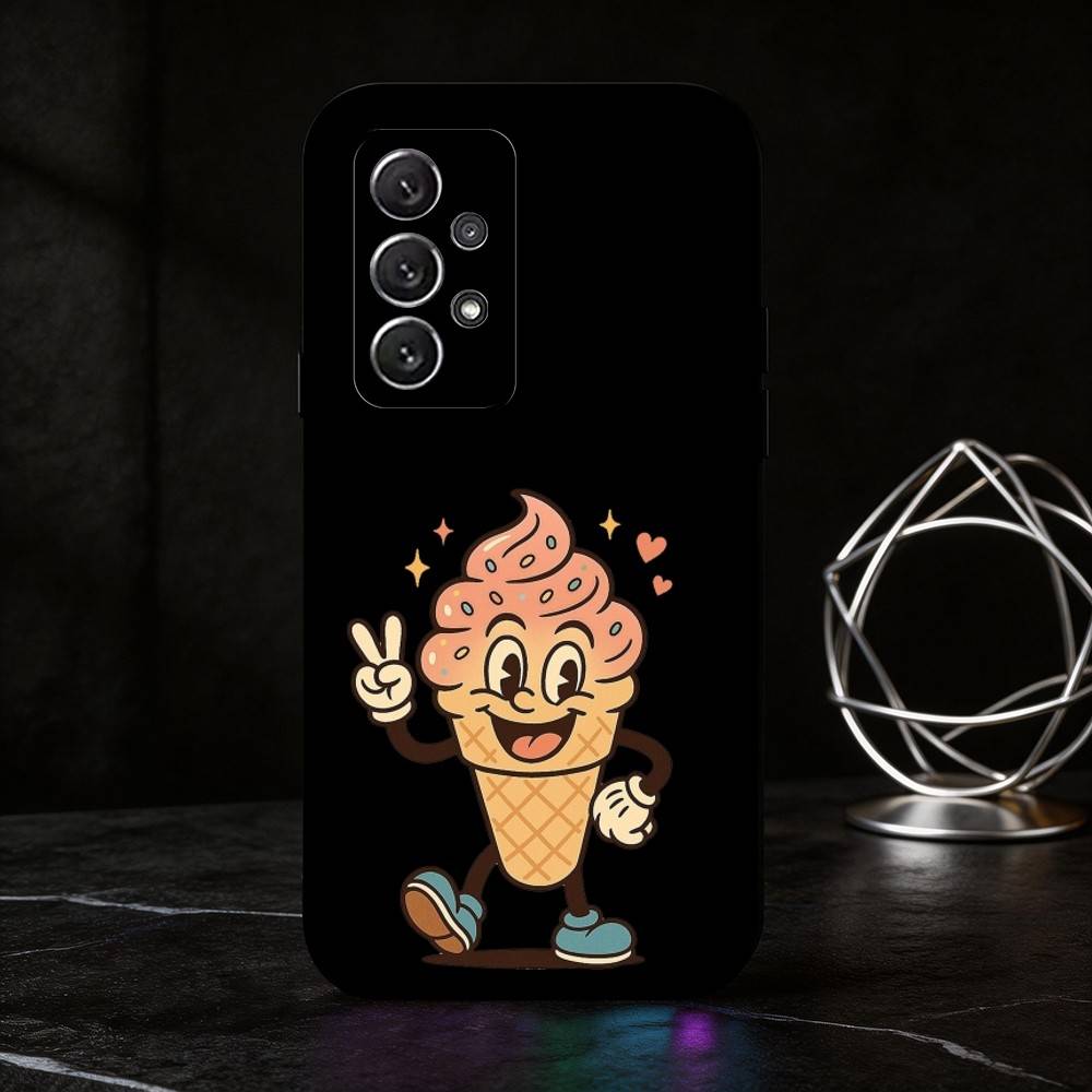 

R-Retro Mascot Cartoon phone Case For Samsung S25,24,21,22,23,30,Ultra,20,Plus,Fe,Lite,Note Soft Black Cover Samsung S26