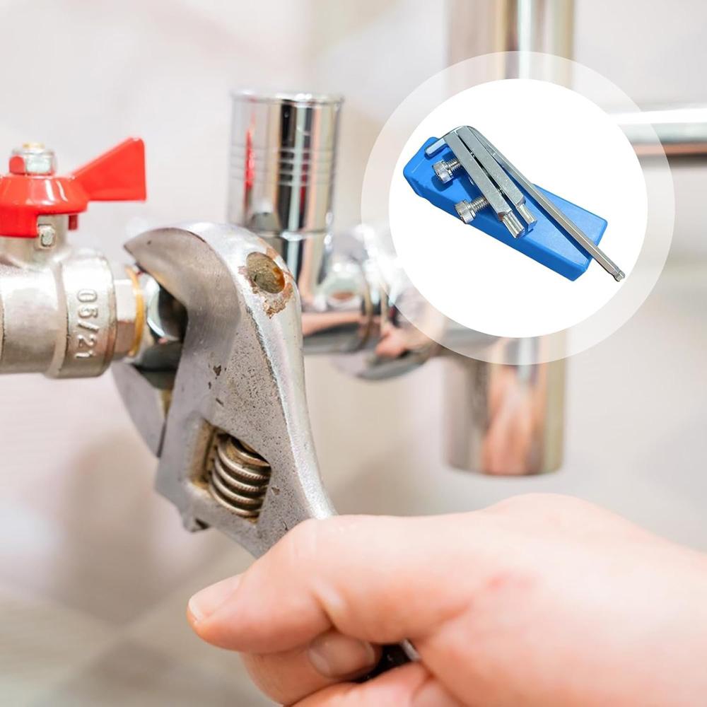 Professional Steel Broken Bolt Extractor - Water-Tap Angle Valve Remover Tool for 4/6 Points Damaged Screws Plumber's Repair Kit
