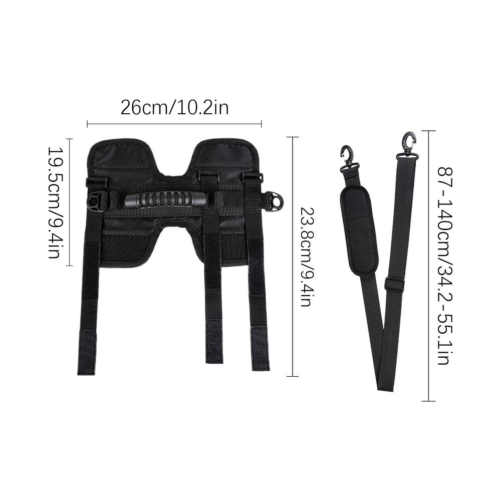 Folding Bike Carrying Strap Bicycle Carry Handle Shoulder Strap Electric Scooter Fixed Belt For Cycling Bike Accessories чёрный