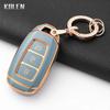 Fashion Tpu Car Key Case Cover For Hyundai Elantra Grandeur Accent Solaris Sonata Palisade Kona Creta I20 I30 Ix35 Ix25 Keychain